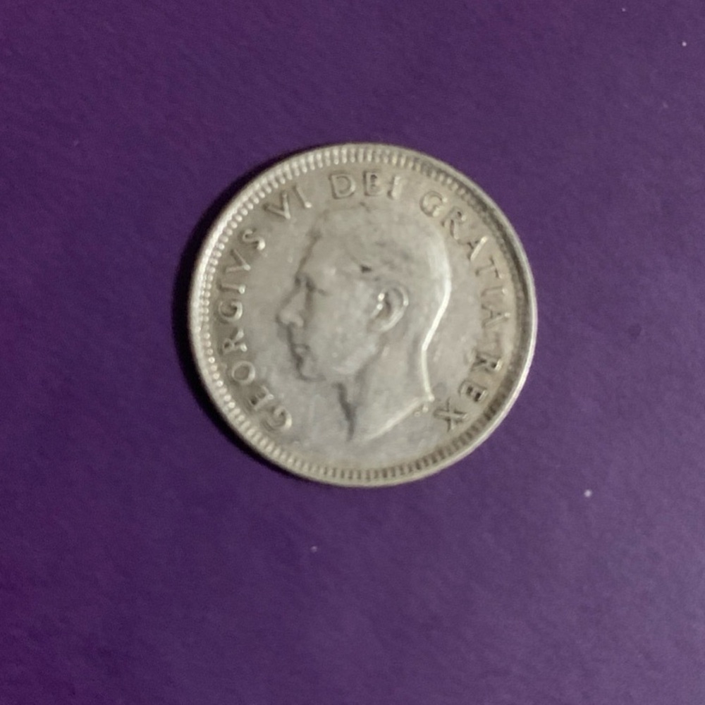 GEORGIS VI DEI GRATIA REX 1952 CANADA 10 CENTS